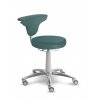 Zdravotnická stolička otočná se zádovou opěrkou MEDI 1283 G Dent (Barva sedáku SILVERTEX - 30510, Typ koleček Kluzáky místo koleček (+ 250 Kč))