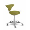 Zdravotnická stolička otočná se zádovou opěrkou MEDI 1283 G Dent (Barva sedáku SILVERTEX - 30513, Typ koleček Kluzáky místo koleček (+ 250 Kč))