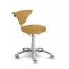 Zdravotnická stolička otočná se zádovou opěrkou MEDI 1283 G Dent (Barva sedáku SILVERTEX - 30519, Typ koleček Kluzáky místo koleček (+ 250 Kč))