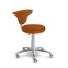Zdravotnická stolička otočná se zádovou opěrkou MEDI 1283 G Dent (Barva sedáku SILVERTEX - 30529, Typ koleček Kluzáky místo koleček (+ 250 Kč))