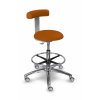 Zdravotnická stolička otočná MEDI 1292 G Dent se zádovou opěrkou  (Barva sedáku SILVERTEX - 30529, Typ koleček Kluzáky místo koleček (+ 250 Kč))