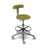 Zdravotnická stolička otočná MEDI 1292 G Dent se zádovou opěrkou  (Barva sedáku SILVERTEX - 30513, Typ koleček Kluzáky místo koleček (+ 250 Kč))