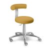 Zdravotnická stolička otočná se zádovou opěrkou MEDI 1283 G (Barva sedáku SILVERTEX - 30519, Typ koleček Kluzáky místo koleček (+ 250 Kč), Výška pístu Vyšší píst, 54 - 74 cm (+ 300 Kč))