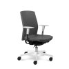 Lékařská otočná židle Prime UP 2303 W (Barva sedáku SILVERTEX - 30517, Typ koleček Velká měkká na tvrdé podlahy (+ 150 Kč), Doplňky Bílé tvrdé područky, držák bílý (+ 1.600 Kč))