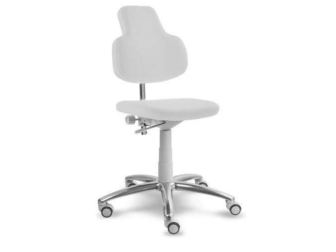  (Farba sedadla SILVERTEX - 30518 - biela, Typ kolies Klzáky namiesto koliesek (+ 11 EUR), Výška piestu Vyšší piest, 52 - 72 cm (+ 13 EUR))