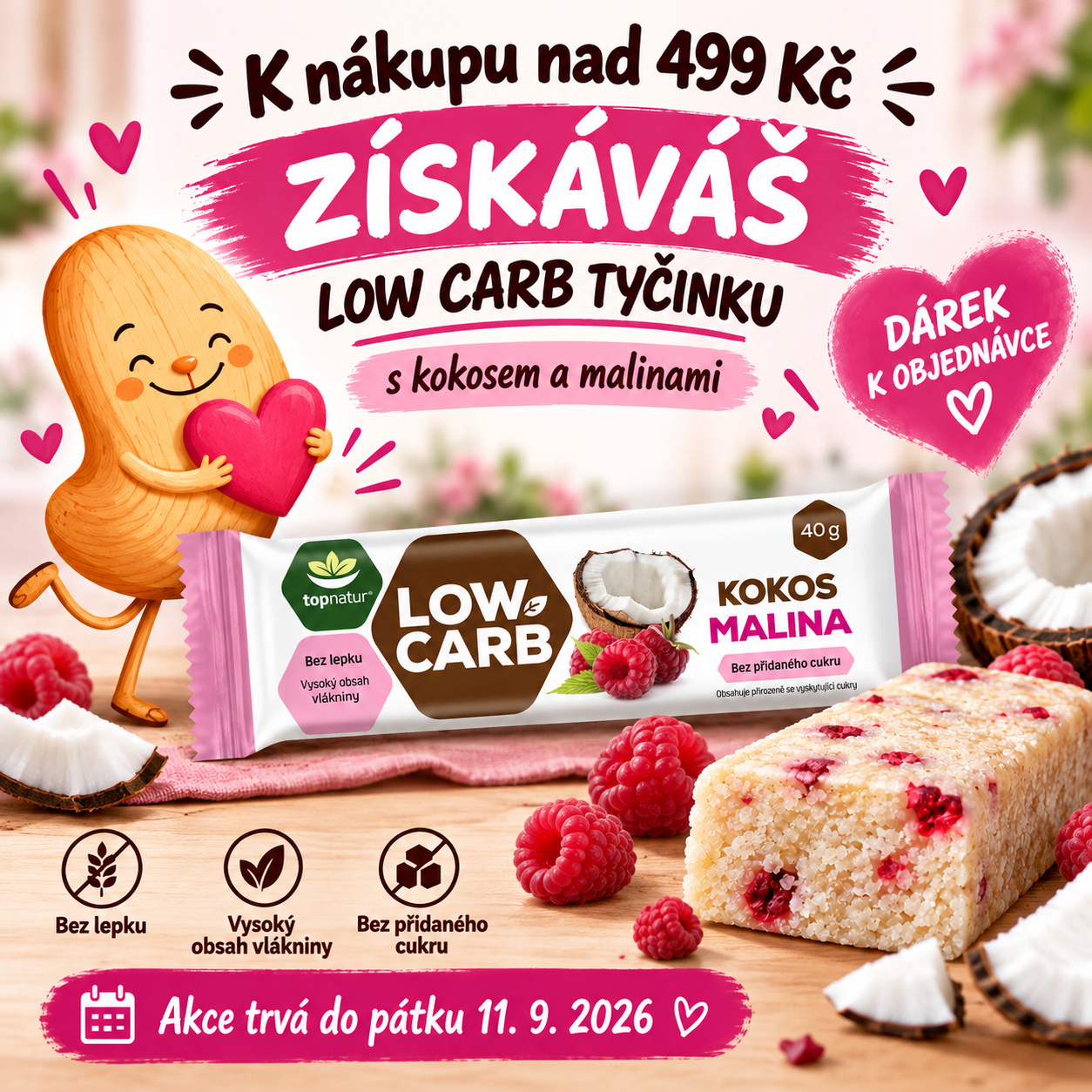 TYČINKA KOKOS MALINA - NAD 499 KČ