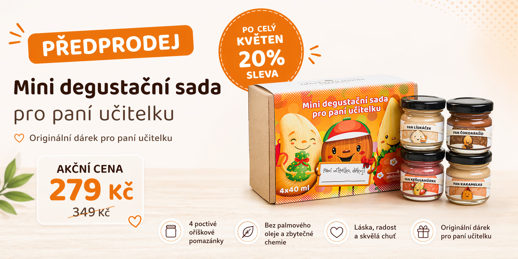 MINI DEGUSTAČNÍ SADA PRO PANÍ UČITELKU