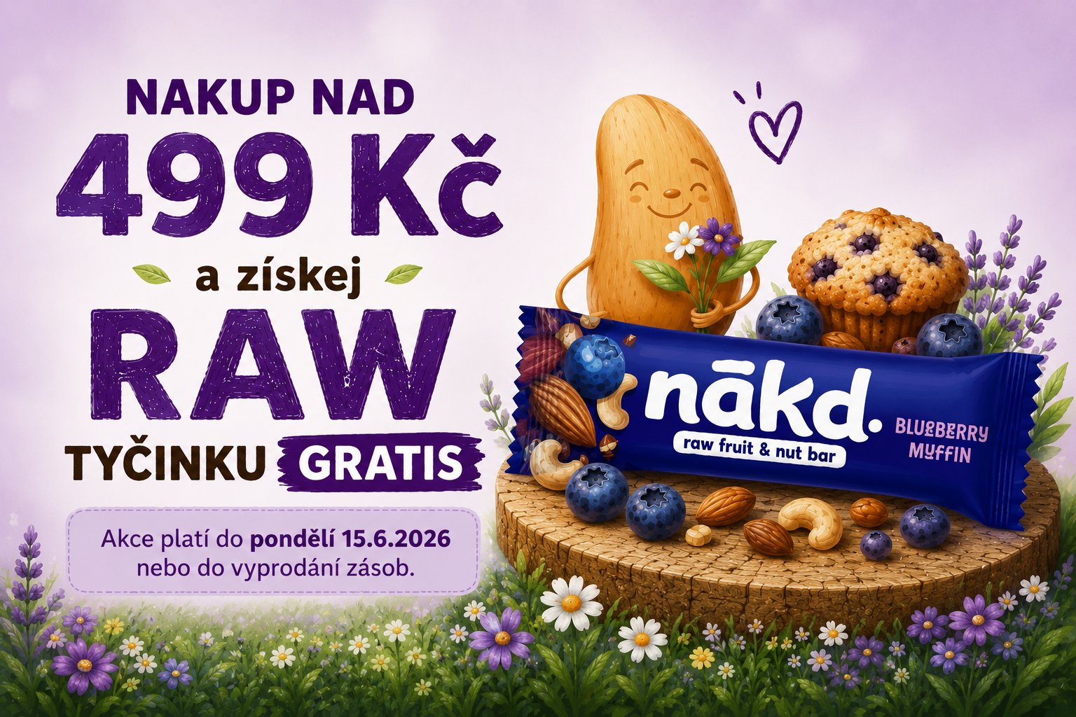 BLUEBERRE MUFFIN - NAKUP NAD 499 KČ
