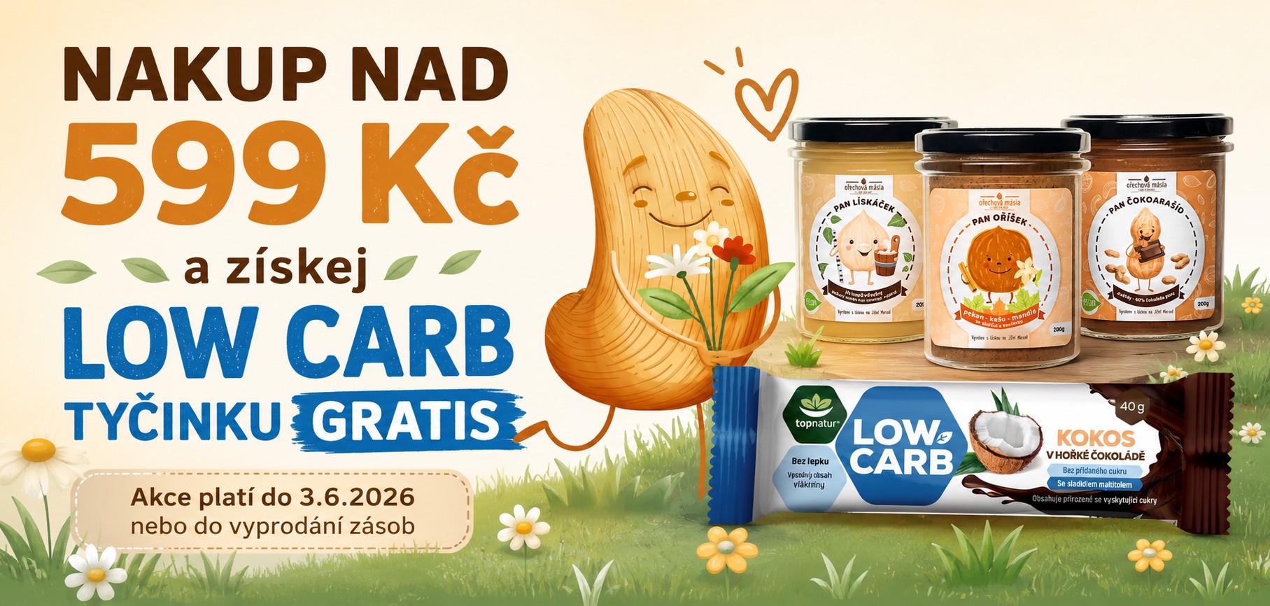 LOW CARB TYČINKA NAD 599 KČ