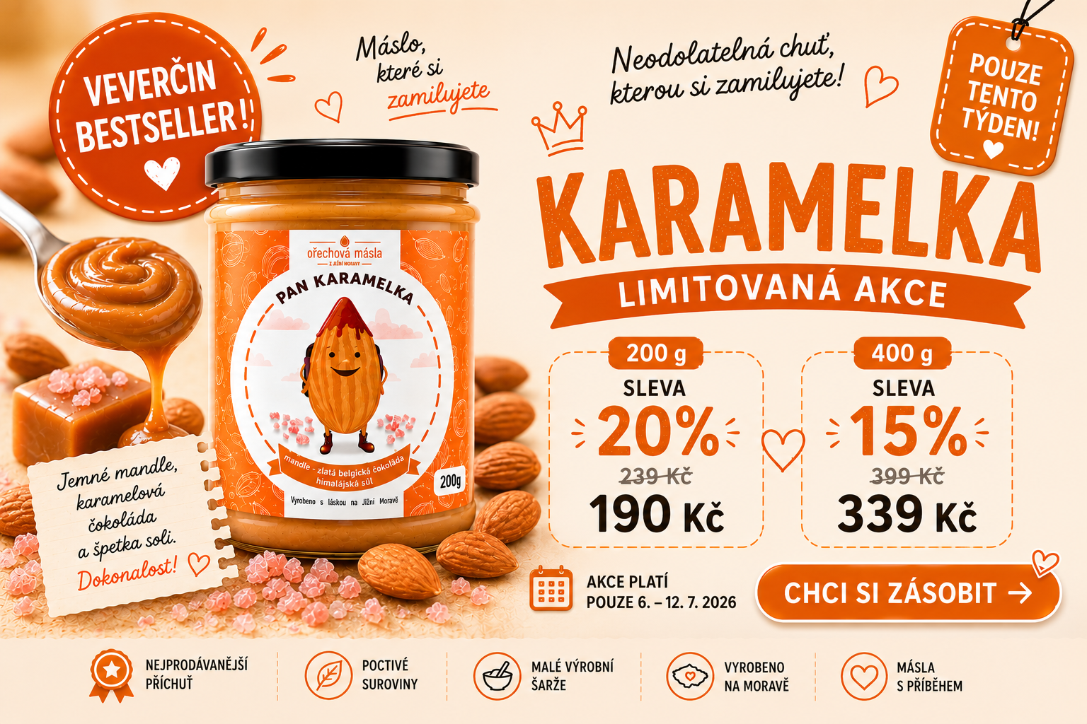 AKCE - KARAMELKA -20%