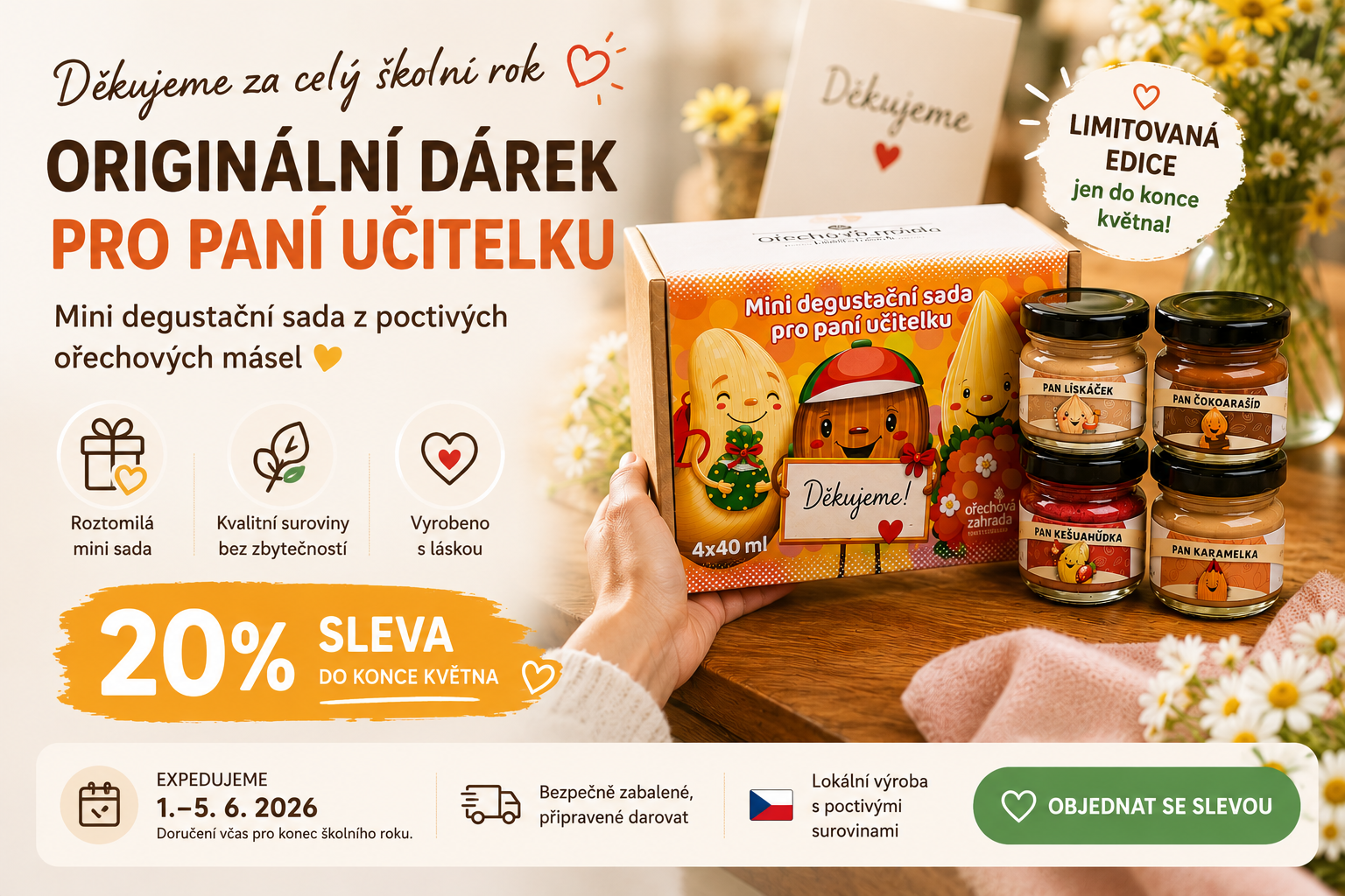 MINI DEGUSTAČNÍ SADA PRO PANÍ UČITELKU