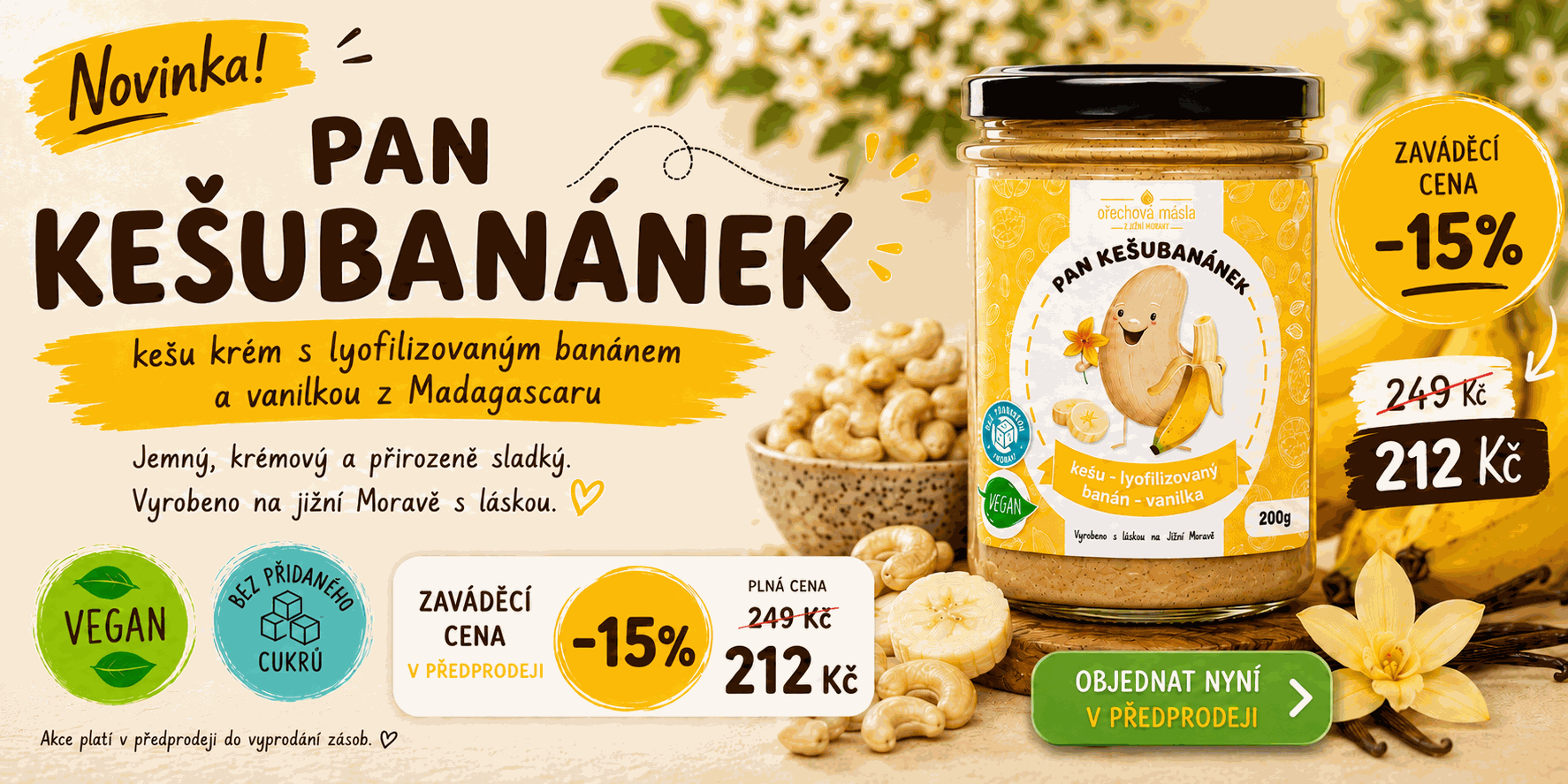 KEŠUBANÁNEK PŘEDPRODEJ