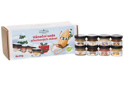 Vánoační degustační sada veganských ořechových másel
