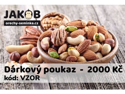 Dárkový poukaz - 2000 Kč