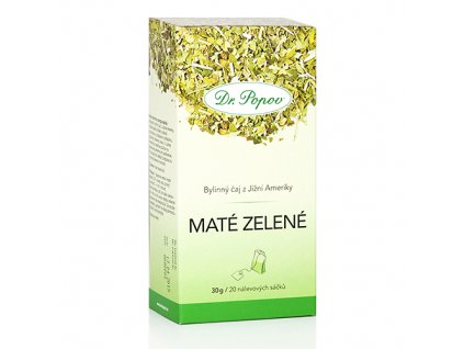 Dr. Popov Čaj Maté zelené list, 30 g (20 x 1,5 g) -