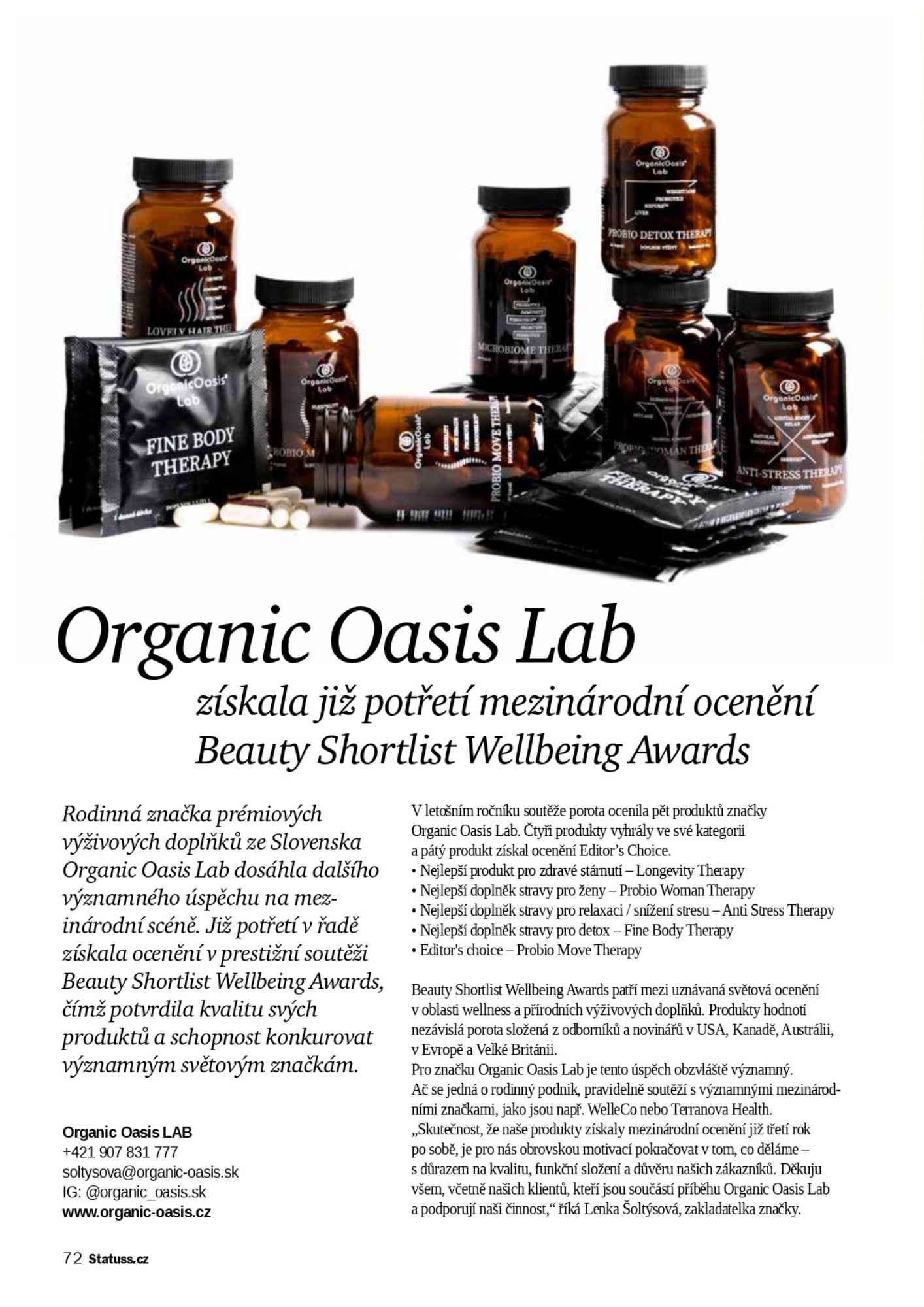 Statuss Organic Oasis Lab