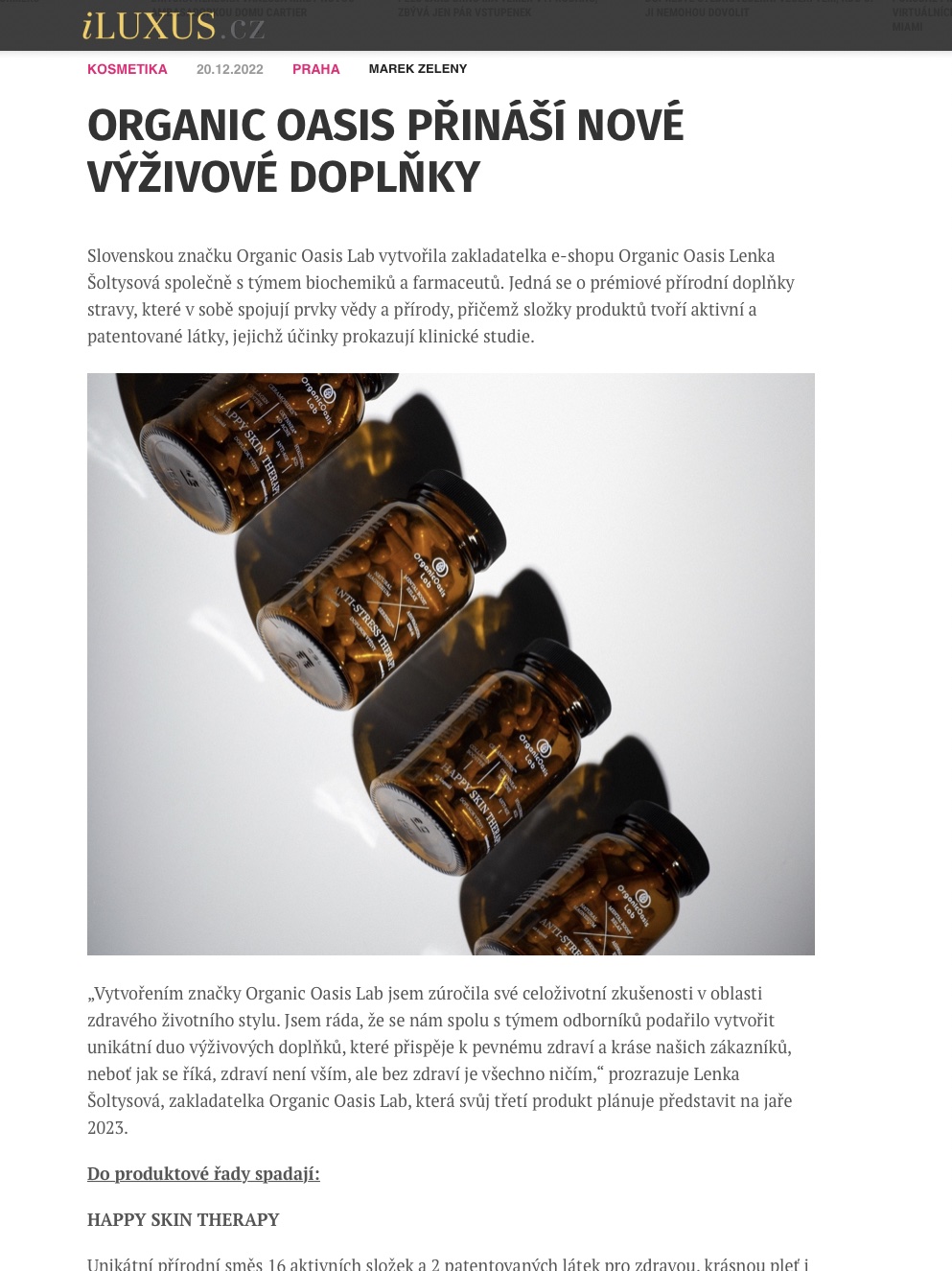 iLUXUS.cz - Organic Oasis LAB