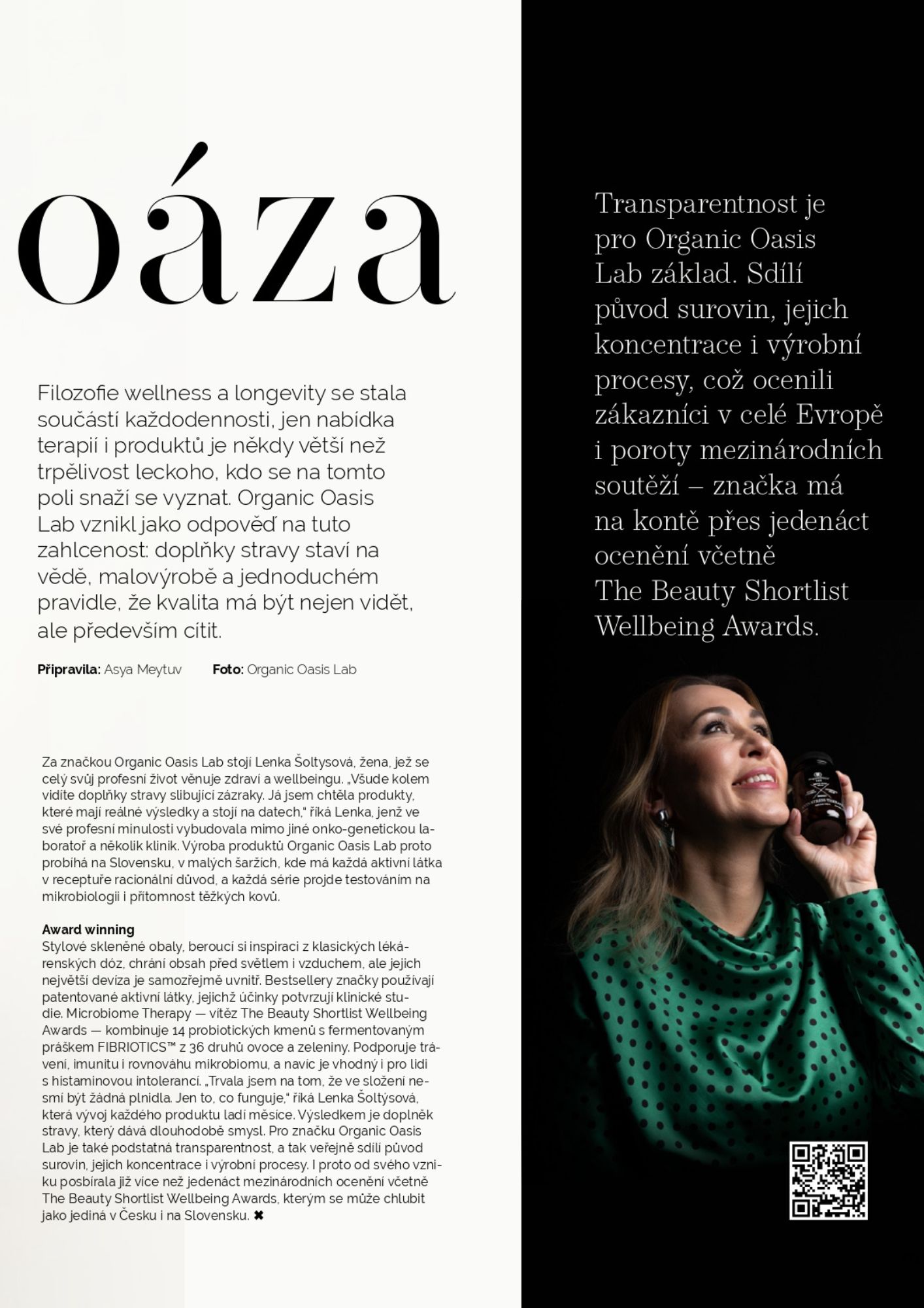 Luxury Guide Organic Oasis Lab