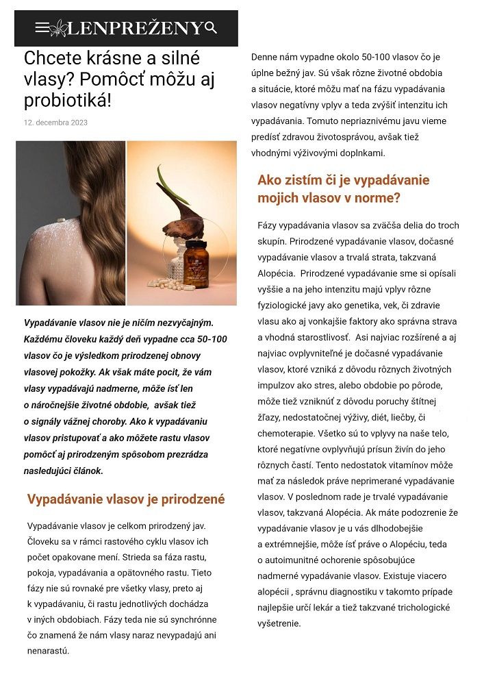 LEN PRE ŽENY - Organic Oasis Lab