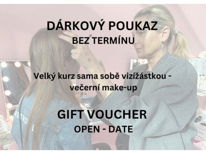 Dárkový poukaz kurz sama sobě vizážistkou - večerní make-up