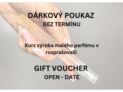 Dárkový poukaz kurz výroba malého parfému v rozprašovači