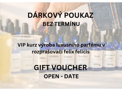 Gift Voucher — VIP Workshop: Luxury Perfume Creation in a Spray Bottle “Felix Felicis”