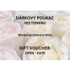 Dárkový poukaz workshop krémová dílna