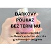 Dárkový poukaz workshop organické osvěžovače vzduchu s vlastním gravírovaným designem