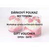 Dárkový poukaz workshop výroba svíčkových dezertů