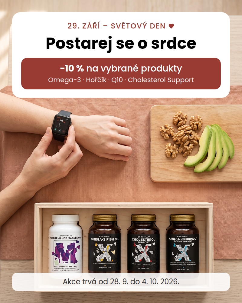 28.9. Světový den srdce, -10% sleva na vybrané produkty