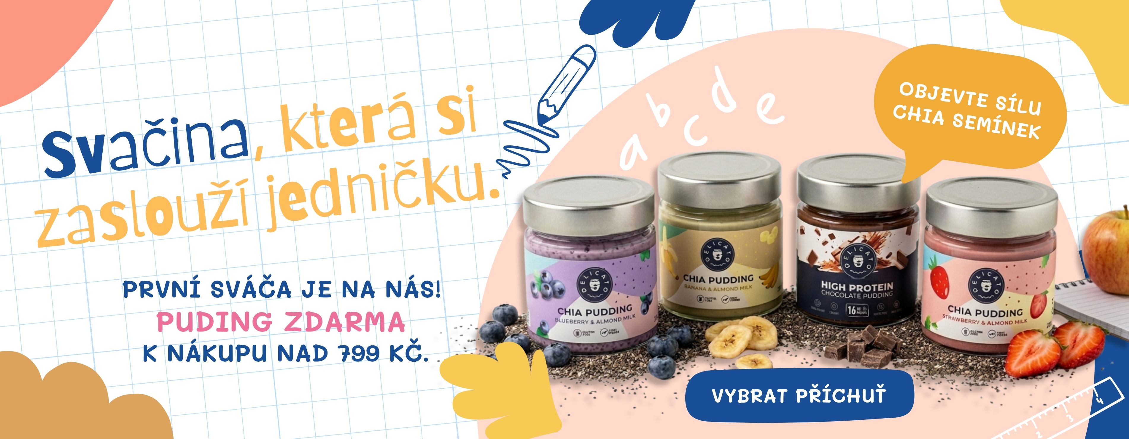 Chia puding zdarma k nákupu nad 999 Kč