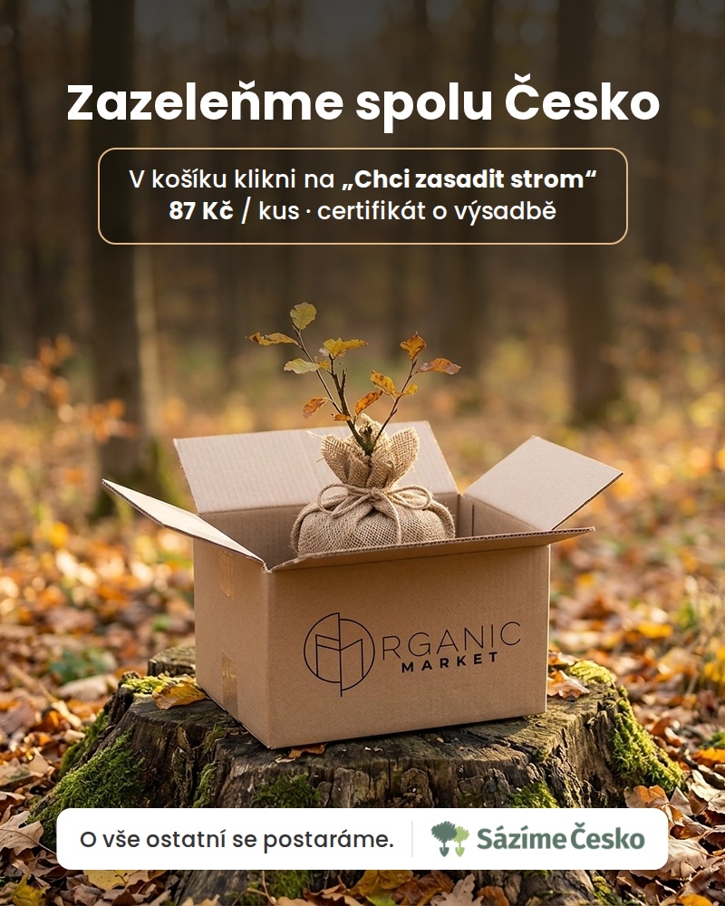 Zazeleňme spolu Česko. V košíku klikni na "Chci zasadit strom" a o vše ostatní už se postaráme.