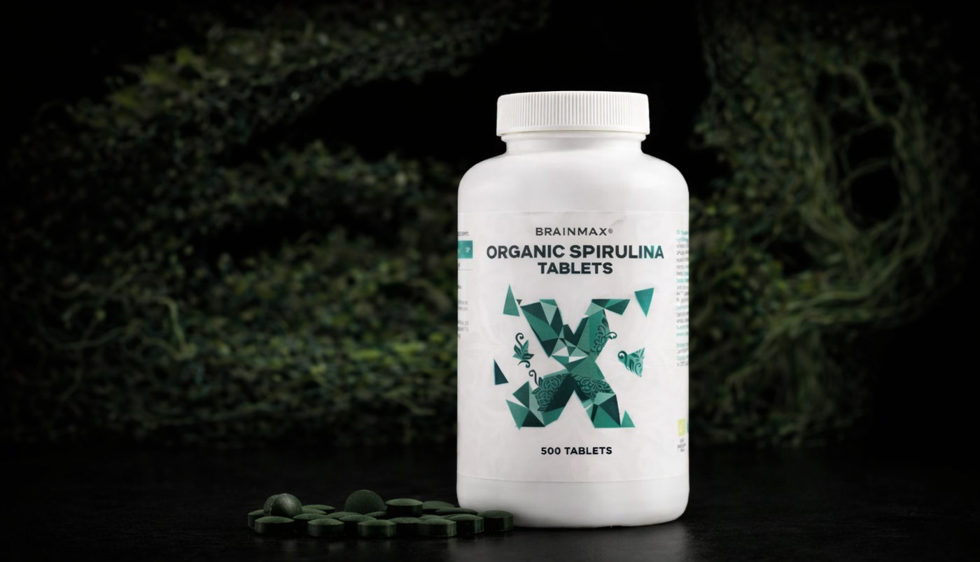 BrainMax Organic Spirulina Tablets