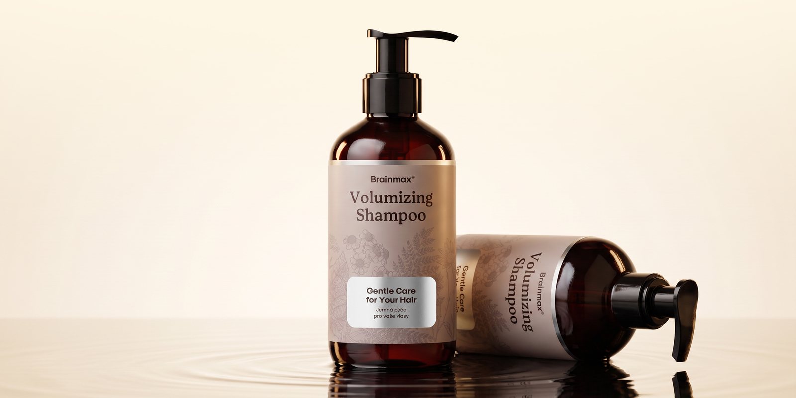 Brainmax Volumizing Shampoo – objemový šampon na hladině vody