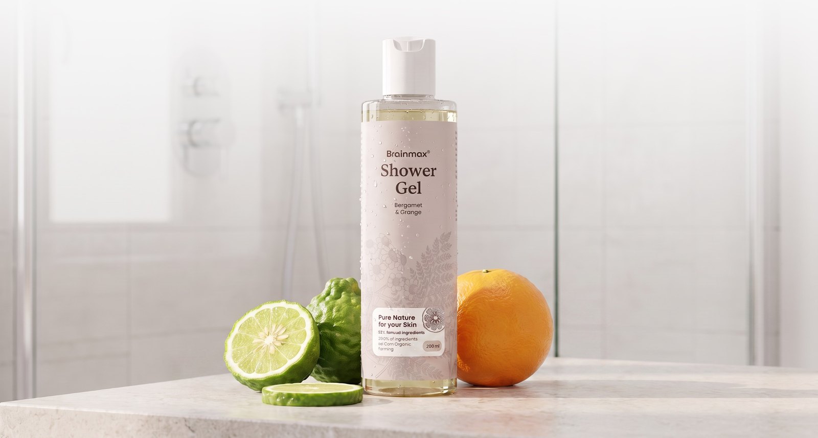 BRAINMAX Shower Gel Bergamot & Orange