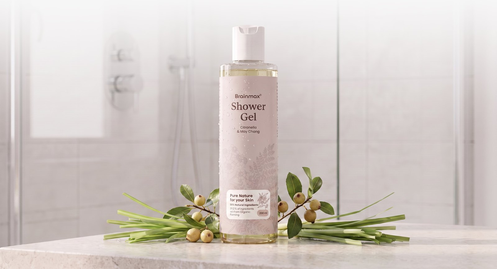 BRAINMAX Shower Gel Citronella & May Chang