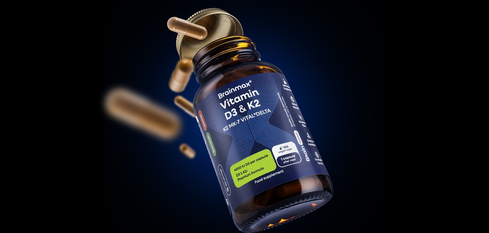 BrainMax Vitamín D3 & K2®
