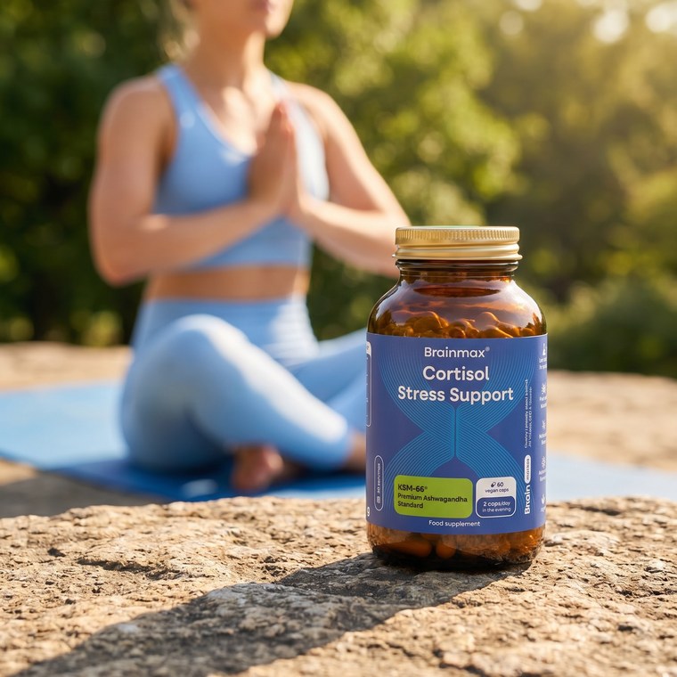 BrainMax Cortisol Stress Support při józe