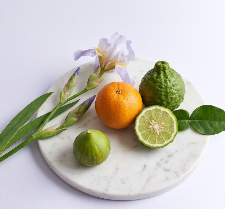 Bergamot, pomeranč, fíky a kosatec