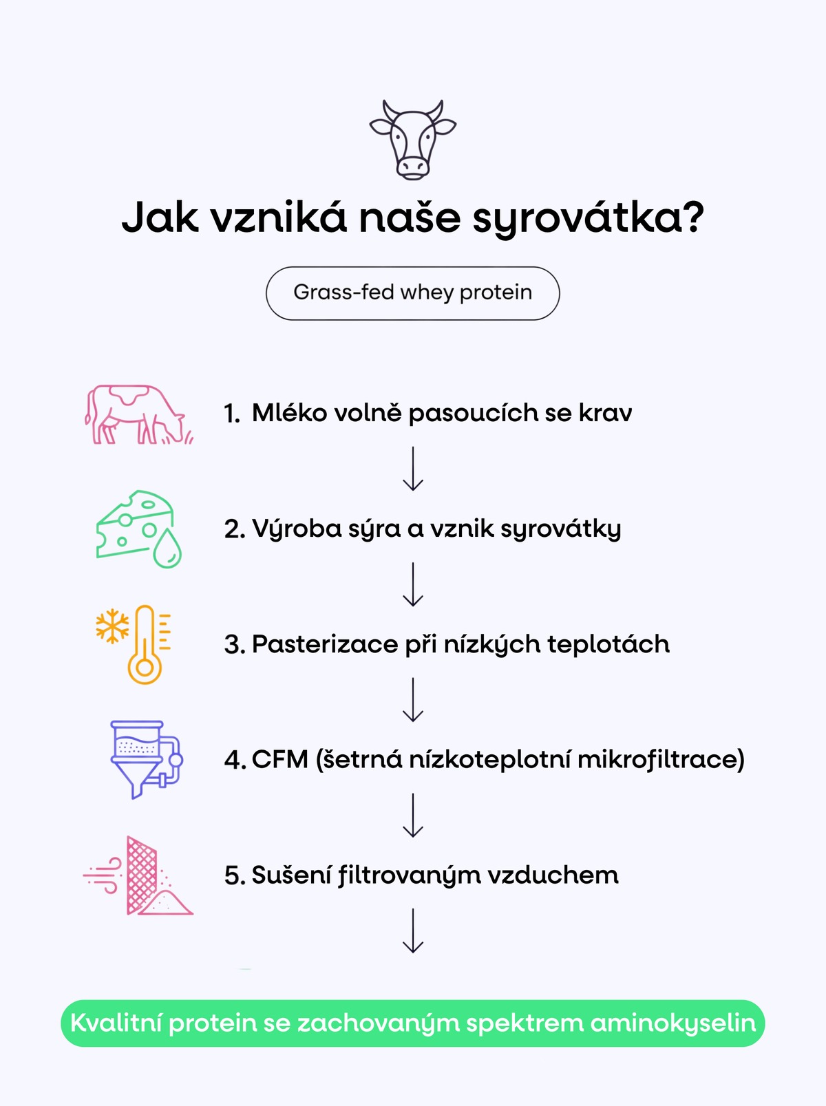 Jak vzniká naše syrovátka - CFM proces