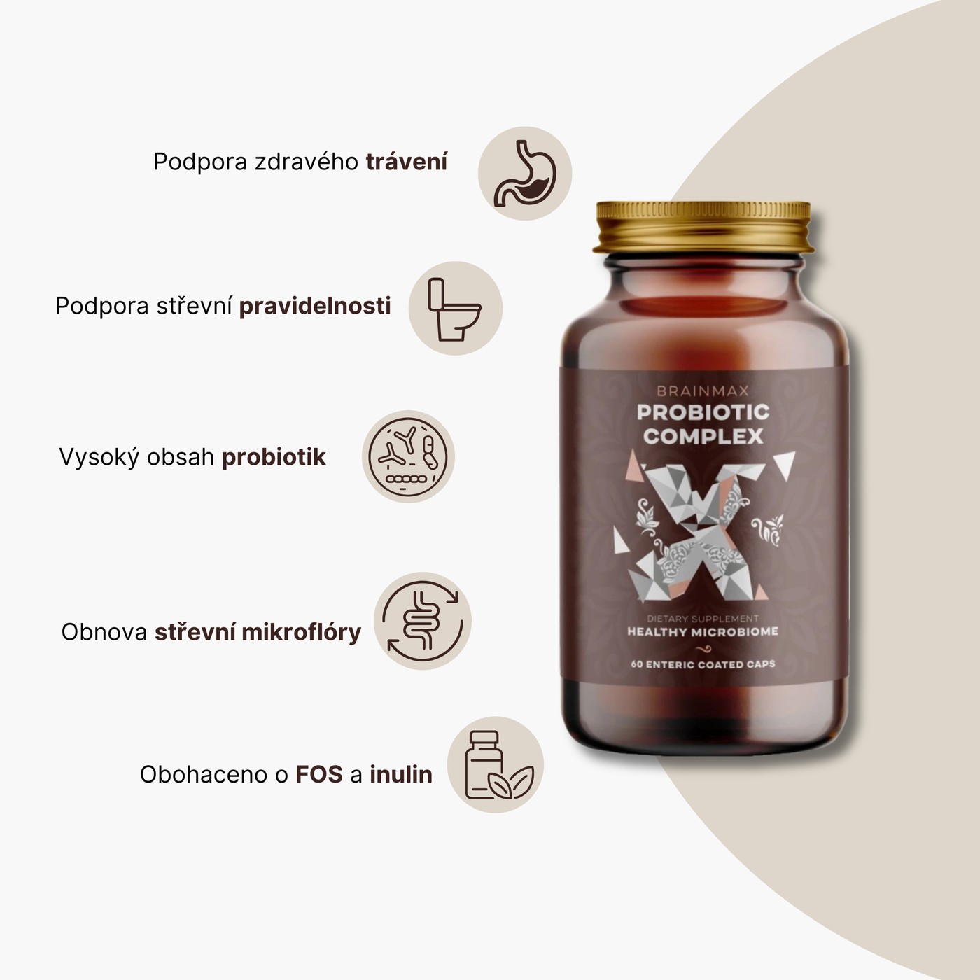 Přínosy BrainMax Probiotic Complex