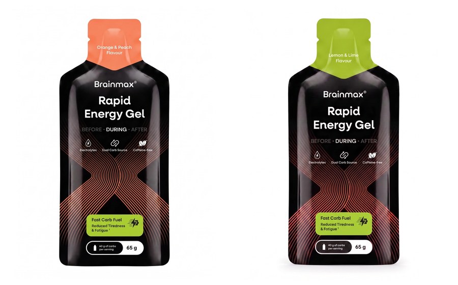 BrainMax Rapid Energy Gel — obě příchutě