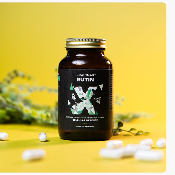 BrainMax Rutin, 500 mg, 100 rostlinných kapslí