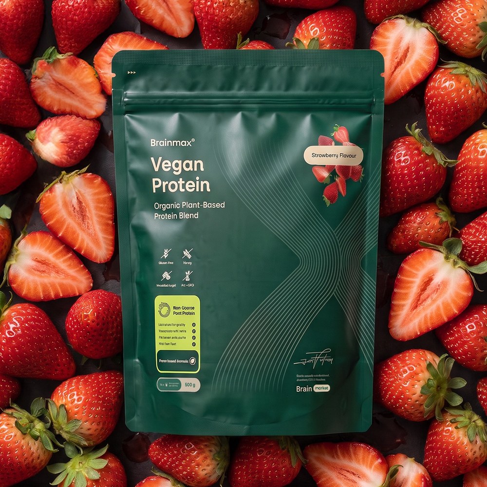 BrainMax Vegan Protein Jahoda
