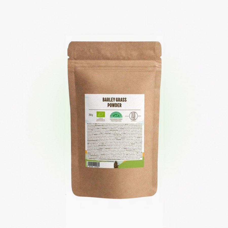 BrainMax Pure Barley Grass Powder - Mladý ječmen BIO 250 g