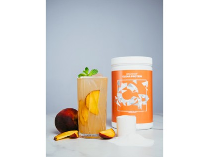 BrainMax Clear Protein - proteinový drink s broskví