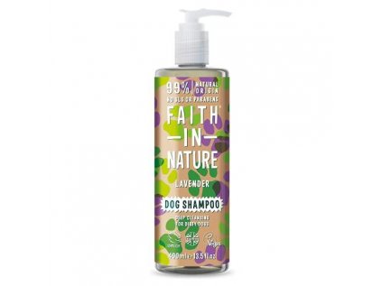 faith in nature levandulovy sampon pro psy pro silne zaspinenou srst 400ml 1931