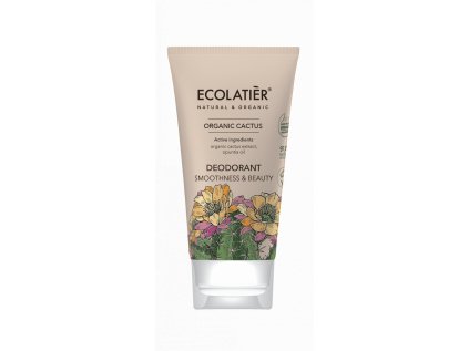 ECOLATIER - Deodorant, hladkost a krása, KAKTUS, 40 ml, EXPIRACE