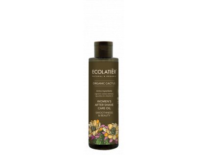 ECOLATIER - Dámský olej po holení s vitamínem E, hladkost a krása, KAKTUS, 110 ml, EXPIRACE