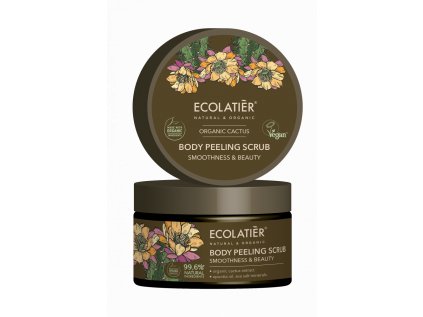 ECOLATIER - Tělový peeling, hladkost a krása, KAKTUS, 300 g, EXPIRACE